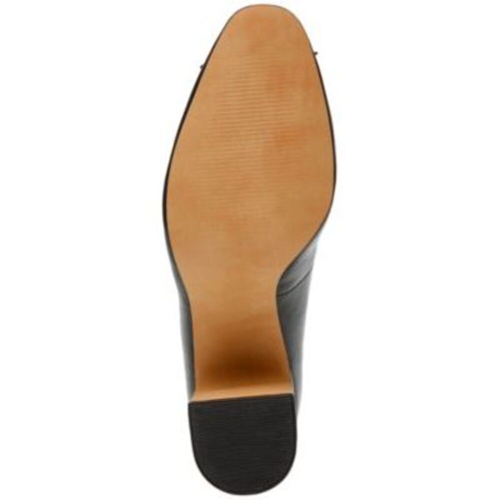 STEVE MADDEN Womens Black Cohen Almond Toe Block Heel Slip On Pumps Shoes 7 M - Picture 4 of 4